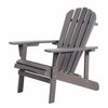 Moootto Adirondack Chair Solid Wood Accent Patio Chair for Backyard, Garden, Lawn and Beach TBZOSW2006DGSW